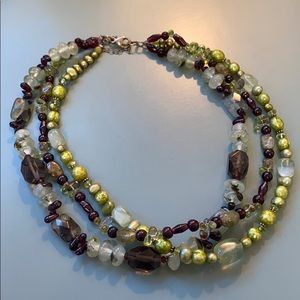 Shades of Green Necklace